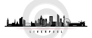 Liverpool skyline horizontal banner.