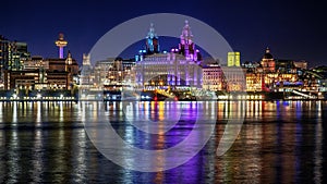 Liverpool waterfront skyline colour