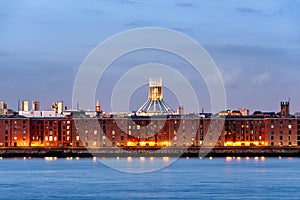 Liverpool waterfront,Warehouses-England UK