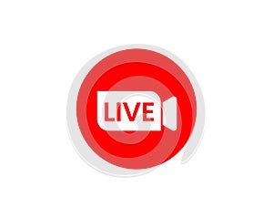 Livestream icon for streaming video gatherings online