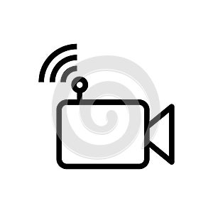 Livestream icon, Vector illustration