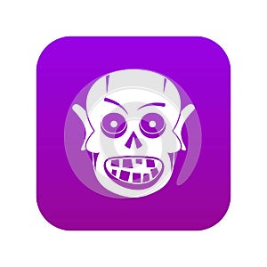 Living dead icon digital purple