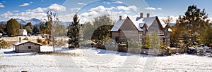 Living History Farm at Museum of the rockies, with the biggest collection of rhinoceratops, Bozeman, Wyoming