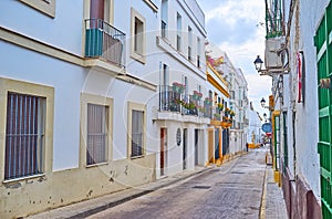 Living houses on Calle Cielos, El Puerto, Spain photo