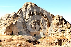 Living in the mounts of Spanish Guadix, Andalusia photo