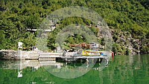 Living near Lake Komani in Albania photo