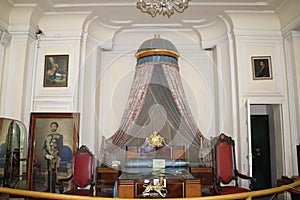 Living quarters of late Emperor Haile Selassie and his wife Menen Asfaw in his former palace in Addis Ababa