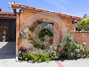 Living quater for missionaries in Carmel Mission museum