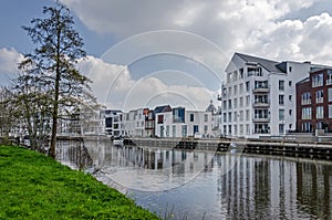 Living on the riverbank in the Netherlands photo