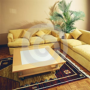 living room with carpet interior arquitecture decoration indoortable photo