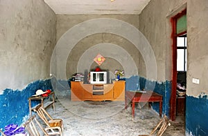 The living room of a farmer's house