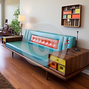 Turchese pelle divano complesso carpenteria nano ispirato da progetto 