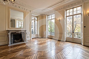 Elegant and airy living room interior photo