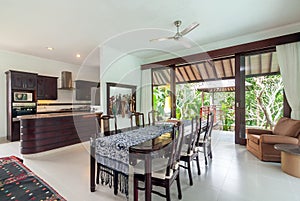 Living room of hotel room, Bali