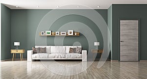 Living room interior 3d rendering photo