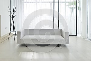 Cloth sofa in living room