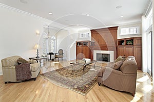 Living room in luxury home