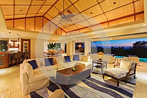 Living Room in Luxury Home photo