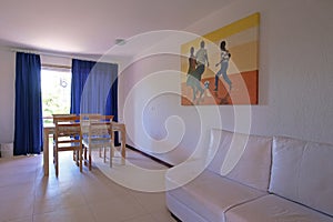 Living room of a luxury tropical hotel resort near Porto Seguro, Bahia, Brazil photo