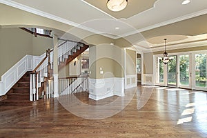 Living room in new construction home