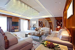 Living room of presidential suite at the day time