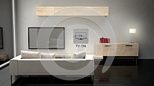 Living room TV control, Smart home appliances, internet of things.