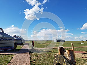 The Living Space of Nomads Grassland and ger