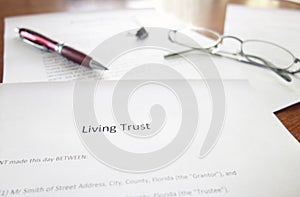 Living Trust document