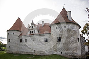 Livonia Order Castle was built in the middle of the 15th century. Bauska Latvia in autumn