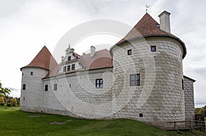 Livonia Order Castle was built in the middle of the 15th century. Bauska Latvia in autumn