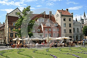 Livu Laukums square in Riga, Latvia