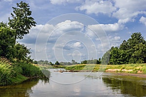 Liwiec river in Poland