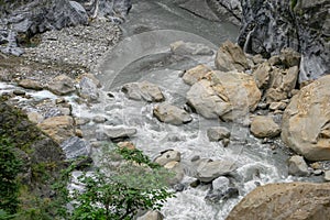 Liwu river at Taroko national park mountain hill Taroko gorge scenic area in Taiwan.