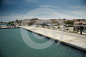 Lixouri Habour from the ferry Argostoli