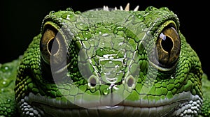 Lizard head close up