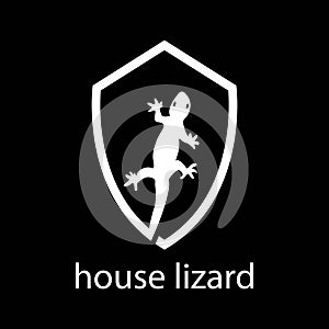 Lizard logo vector. Logo about protection from lizard.