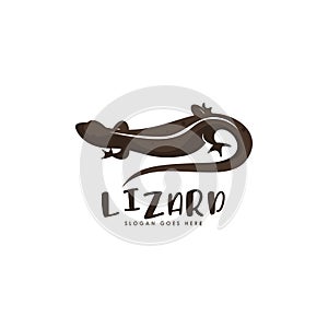 Lizard logo vector. Reptile logo vector. Wild animal logo template