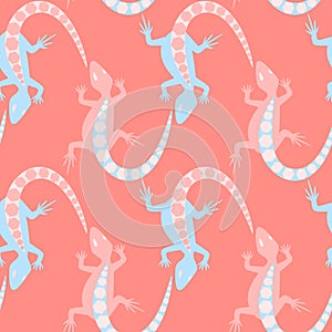 Lizard seamless pattern