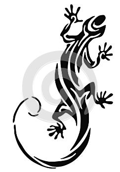 Lizard tattoo photo