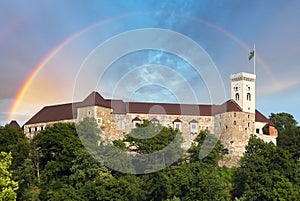 Ljubljana castle, slovenia, europe photo