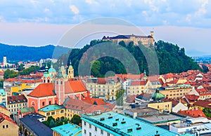 Ljubljana cityscape photo