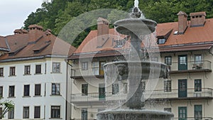 Ljubljana Old Town Fountain