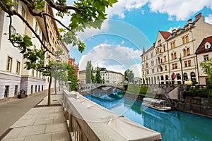 Ljubljana river embankment