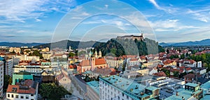 Ljubljana Sunset Panorama