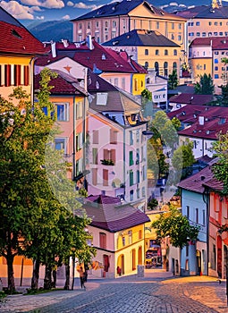 Ljubno, Ljubno, Slovenia. Generative AI. photo