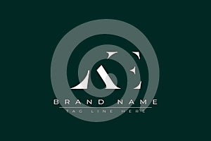 LKE abstract letter logo design