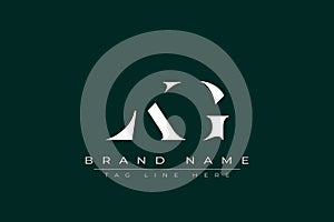 LKG abstract letter logo design