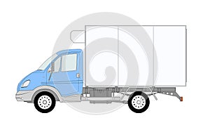 LKW truck with refrigerator