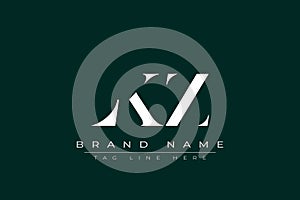 LKZ abstract letter logo design