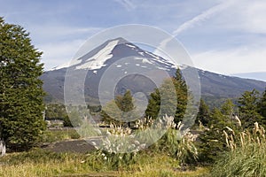 Llaima volcano in Conguillio park photo
